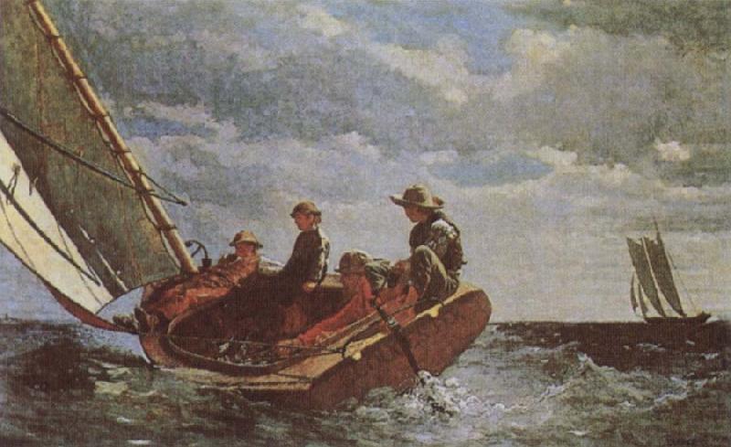 Breezing Up, Winslow Homer